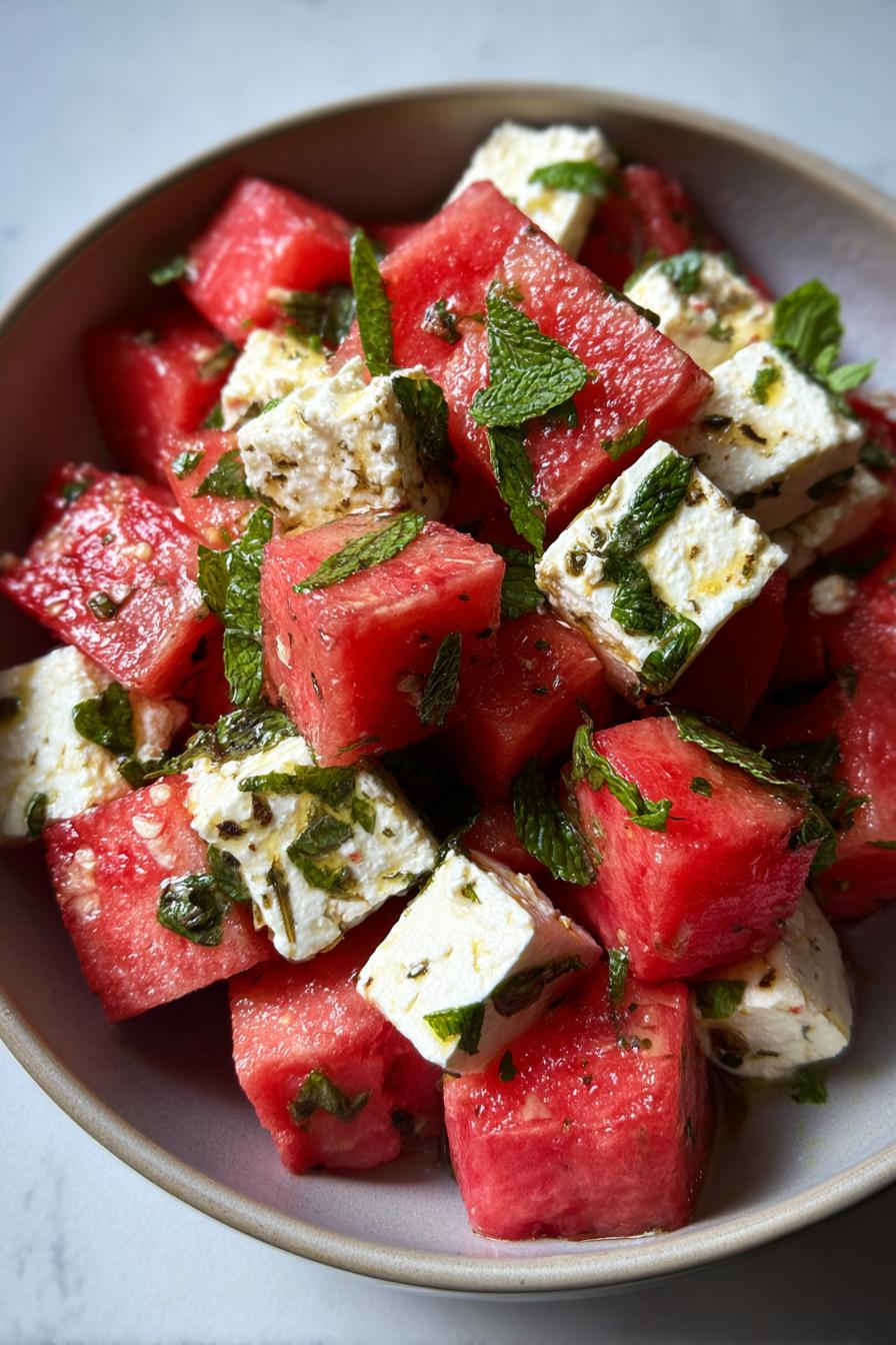 melone feta salat - detail 2